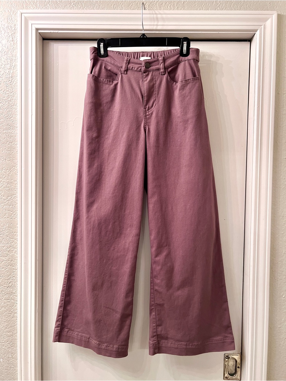 PACT Wide Leg Twill Pants Light Brown Size SMALL